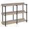 Monarch Specialties Accent Table, Console, Entryway, Narrow, Sofa, Living Room, Bedroom, Metal, Laminate, Brown, Black I 2218 - alternate 1